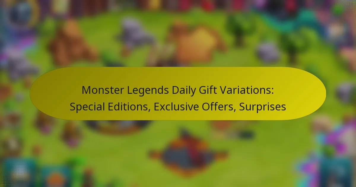 Monster Legends Daily Gift Variations: Special Editions, Exclusive Offers, Surprises