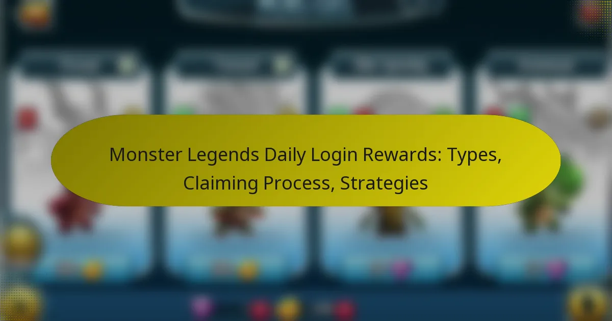 Monster Legends Daily Login Rewards: Types, Claiming Process, Strategies