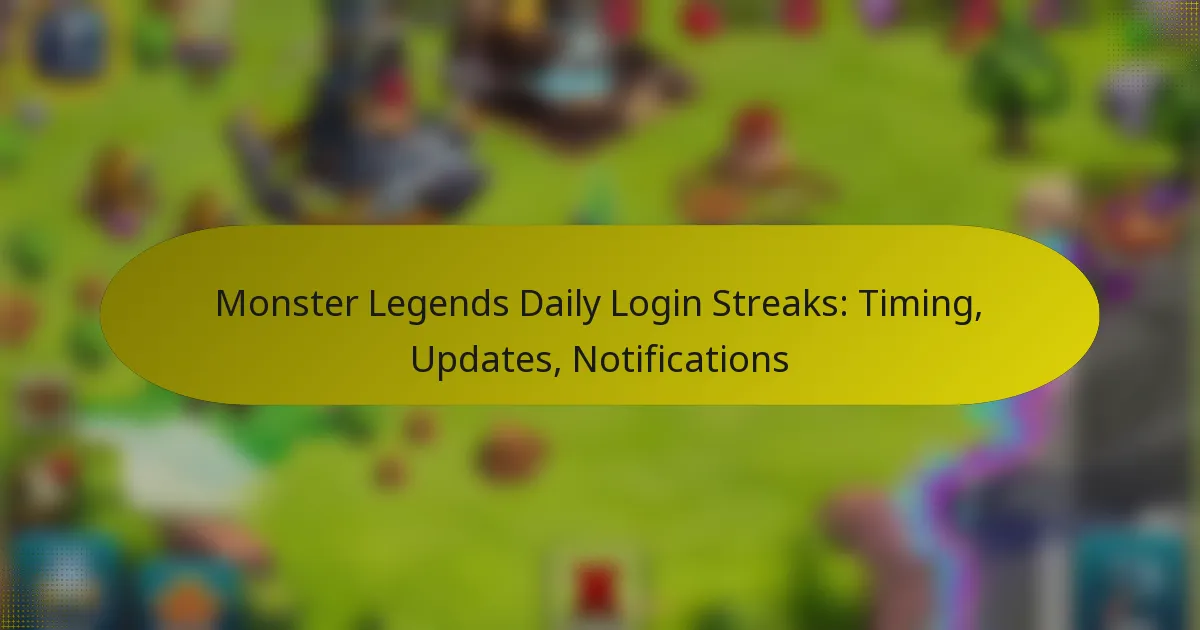 Monster Legends Daily Login Streaks: Timing, Updates, Notifications